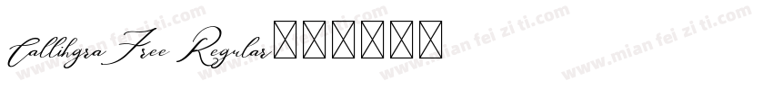 CallihgraFree Regular字体转换